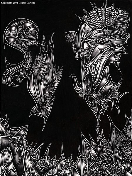 Biomechanical Creatures by Dennis Carlisle ArtWantedcom