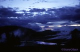 Evening Falls Over Geyser Basin