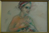 Woman with towel