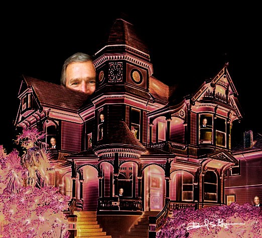 Now That's Scary - Haunted House George W. Bush