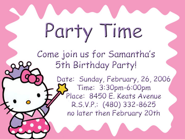 Sam's birthday invitations