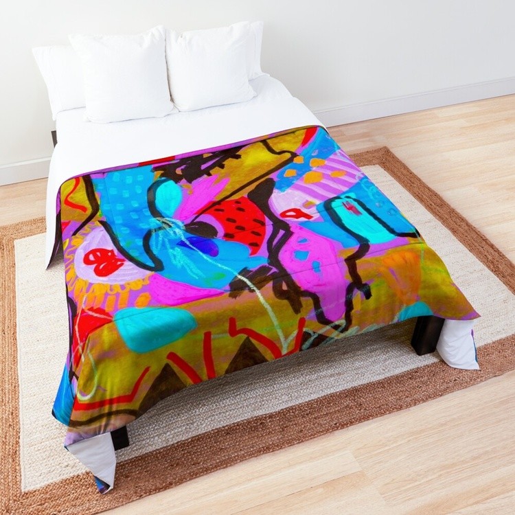 Comforter designed by Veera Zukova. available on Redbubble worldwide