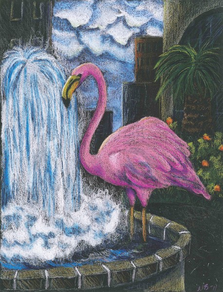 Flamingo Fountain