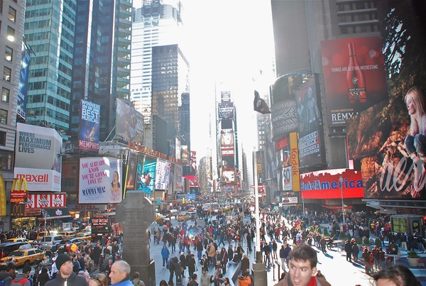 Pedestrian Mall Times Square New York City