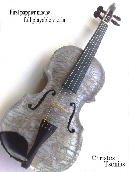 Eco Pappier mache 4/4 full playable violin