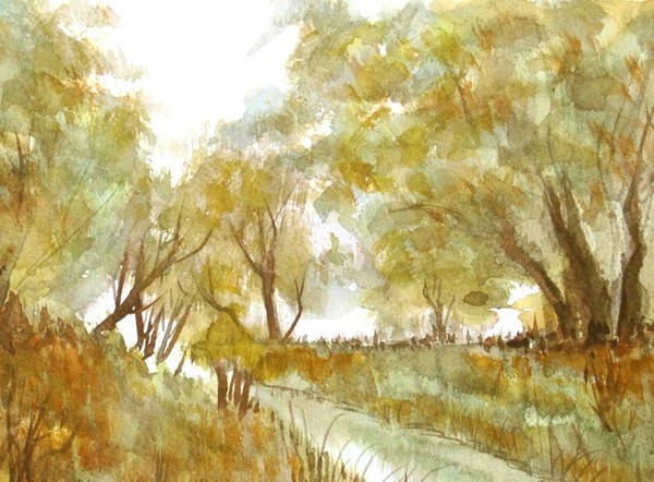 watercolor landscape 690