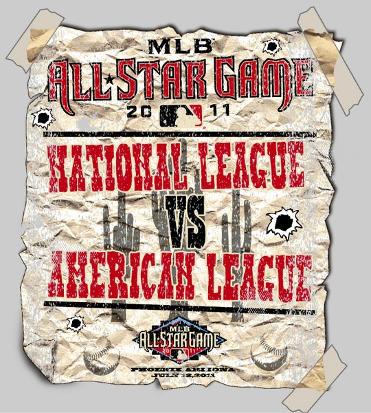 2011 MLB ALL STAR GAME -WANTED POSTER