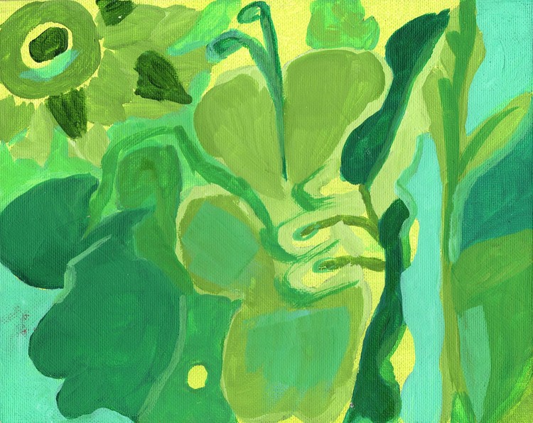 In the Floral Garden (A Study)