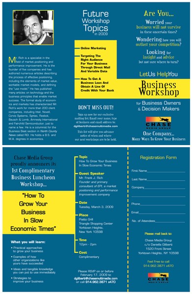 CMG Workshop Brochure