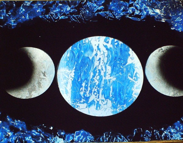 Triple Goddess Moon in Blue 32