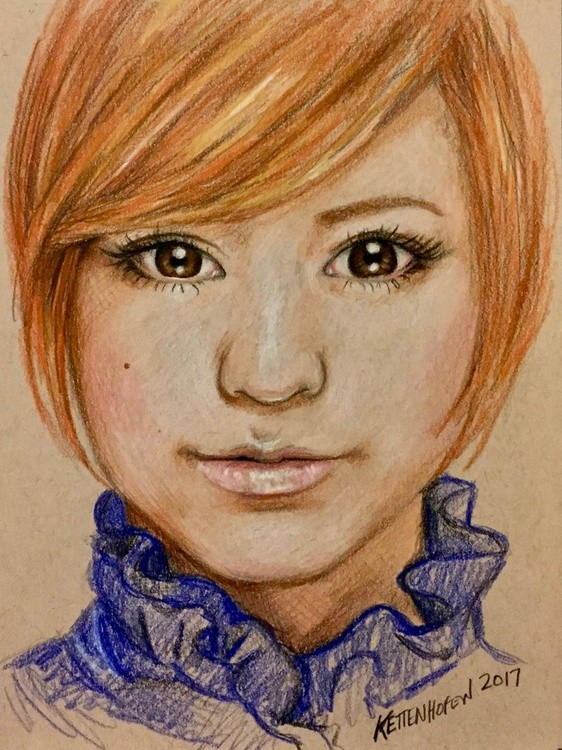 Portrait Study in Prismacolor