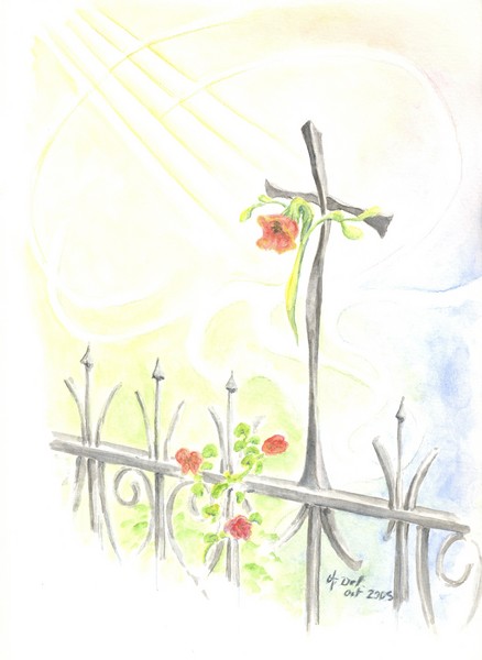 flower on the cross