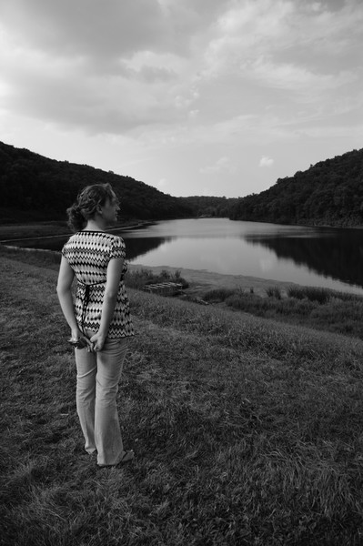 Margaret looking over Sidie Hollow