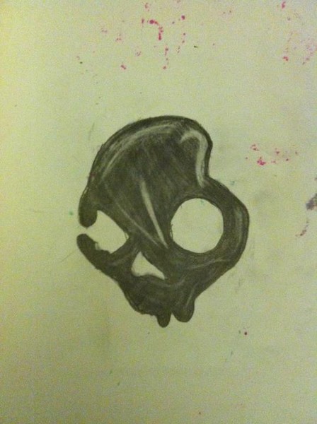 2nd drawing of skull candy