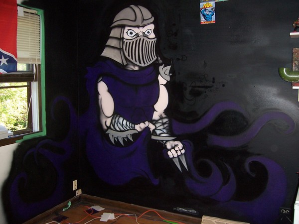 Huge Shredder Mural