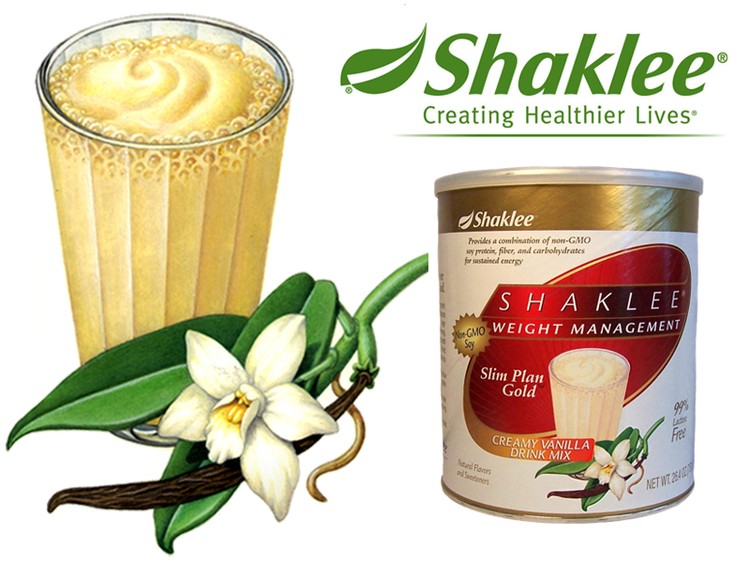 Shaklee Vanilla Weight Management Shake Illustration