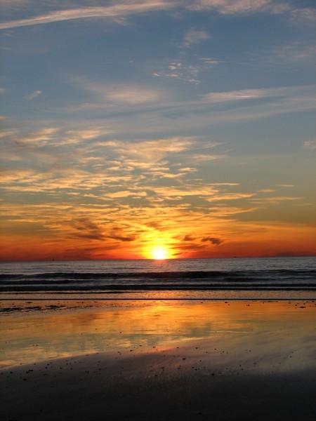 York Beach, Maine, USA sunrise in January