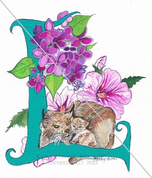L is for Lynx and Lilacs