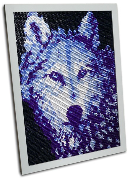 Wolf Swarovski Crystal Wall Art