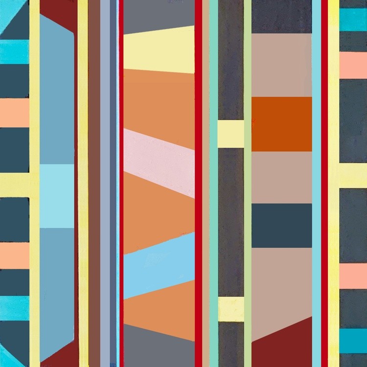Vanessa Ryan - Prism Series - Rustic Lanes - Acrylic on Canvas - 16x16x1