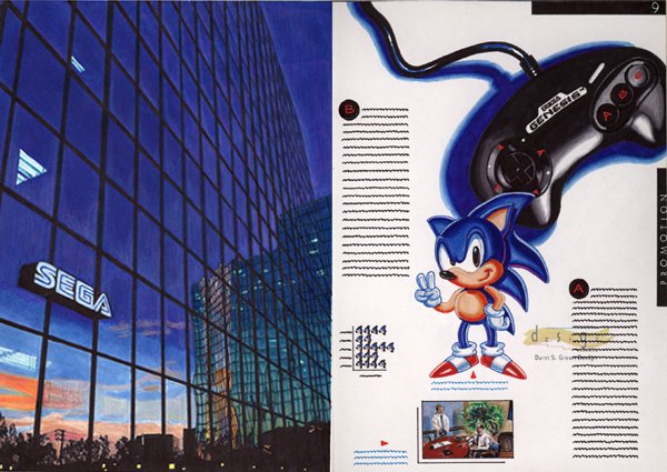 Sega, Inc. Annual Report Spread