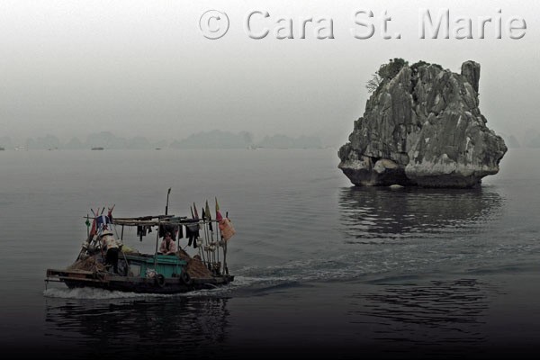 Small boat, Ha Long Bay, Vietnam