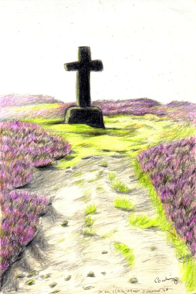 Cross on Ilkley Moor