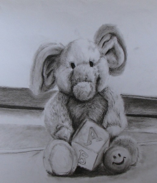 Stuffed Elephant still-life