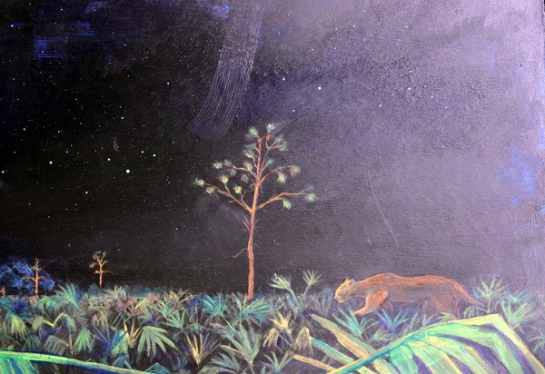 Panther Walking at Night (Detail)
