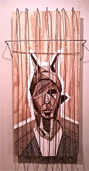 Self Portrait as a Caged Animal/Human 
