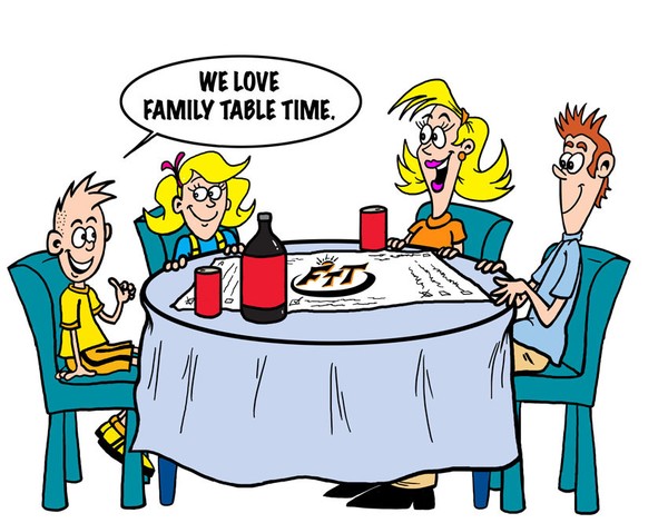 Family time at Dinner time