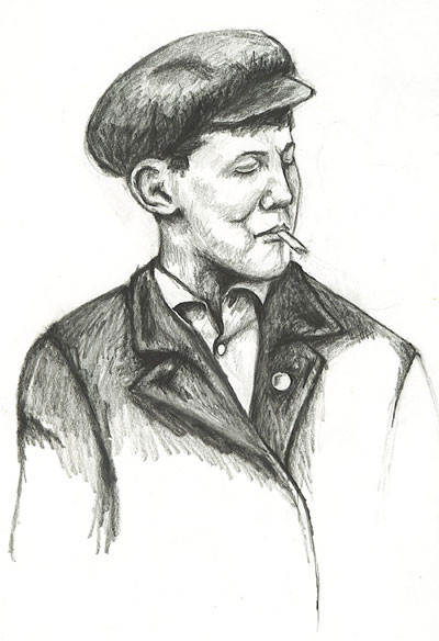 1900 Smoking Boy 2