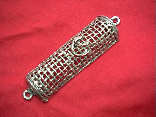 Hand made sterling silver mezuzah