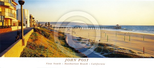 View South Manhattan Beach CA 16x36 poster (c)John Post