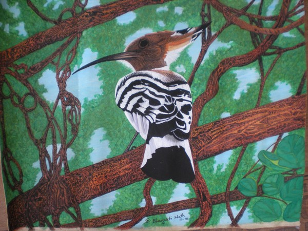 Hoopoe Bird in Tree