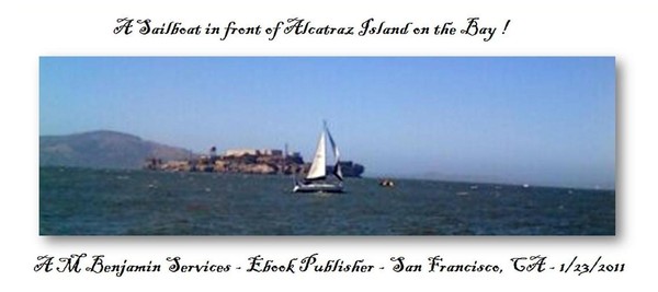 Sailboat by Alcatraz in the Bay !