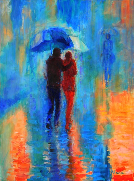 Couples in Rain