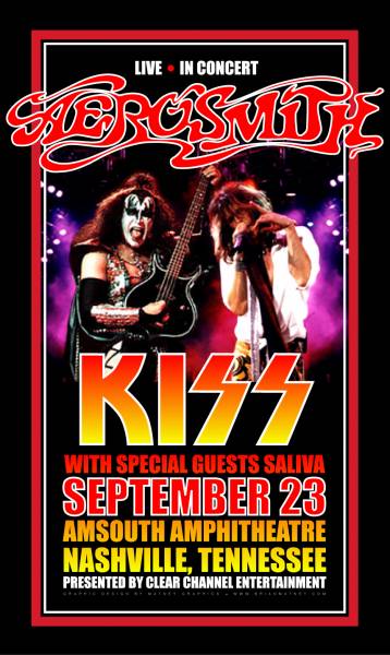 Aerosmith/Kiss Tour Flyer