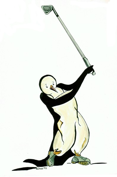 Golfing Penguin