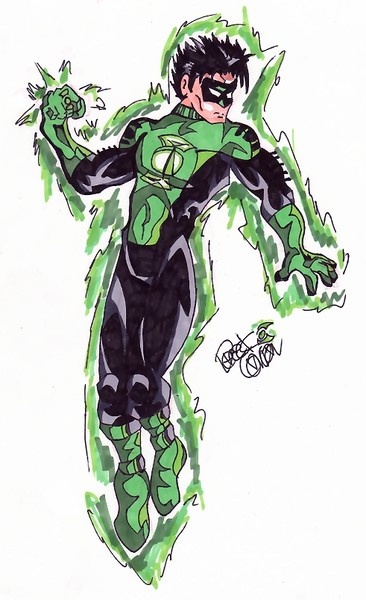 Green Lantern Charging