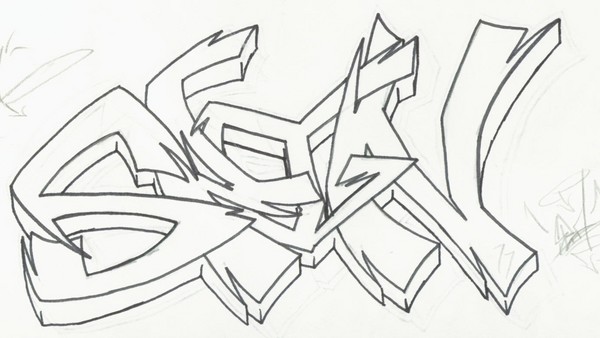 Spin-Off Grafitti Piece Tag