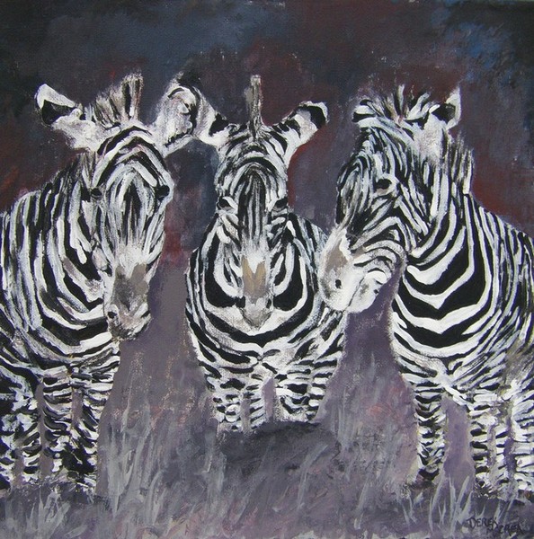 zebra art print