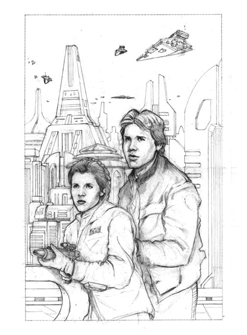 Han and Leia on Coruscant