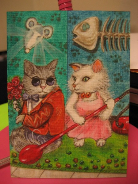 ACEO- cat couples