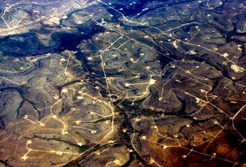 arial oil fields