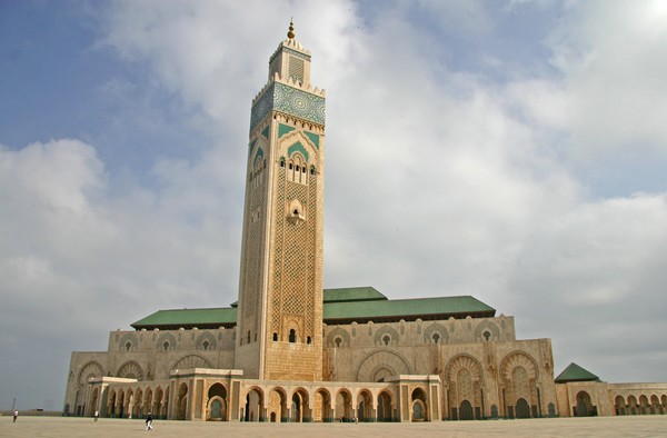 The mosque of Hassan II from the outside