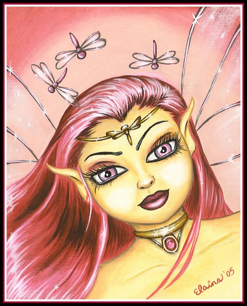Hot Pink Dragonfly Fairy