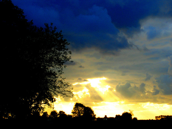 sunset in my polder