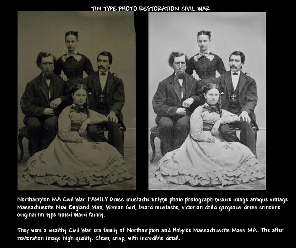 Civil War Tin Type Photo Restoration