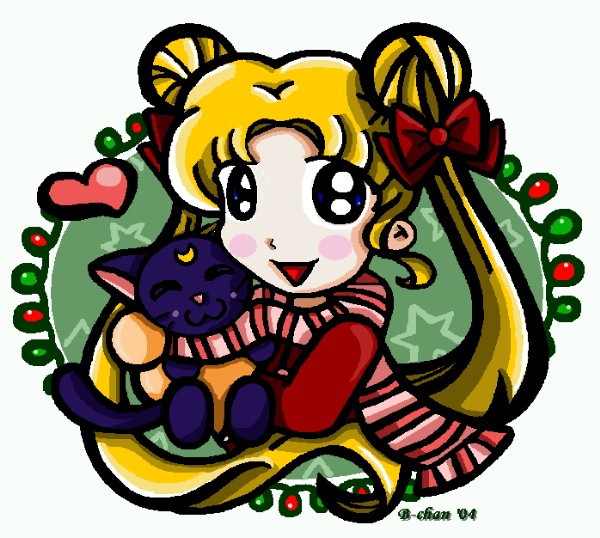 Holiday Usagi and Luna